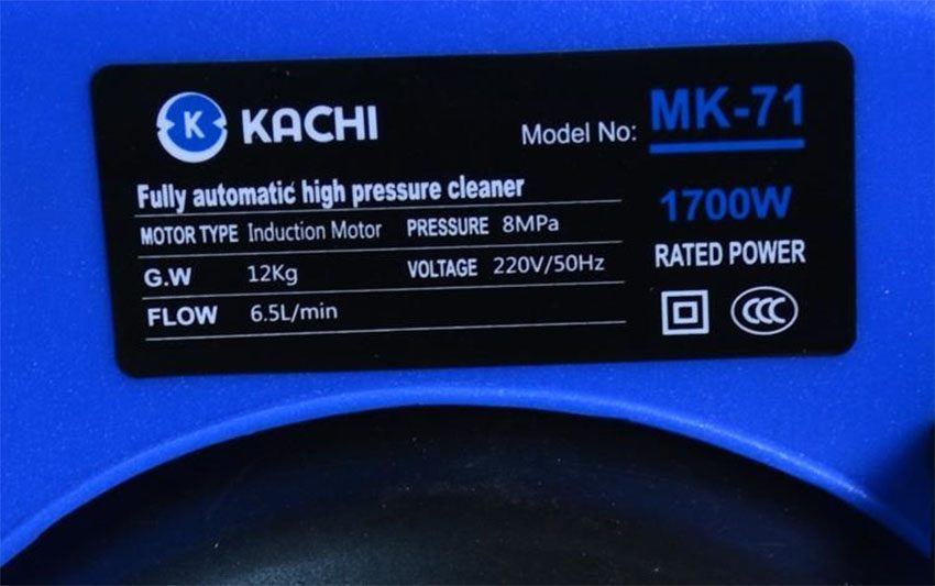 Máy rửa xe Motor cảm ứng từ Kachi MK-71 - Hàng chính hãng