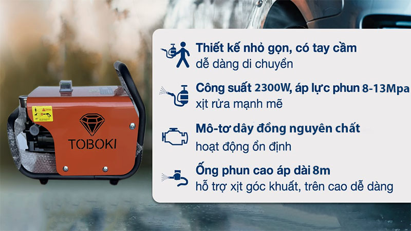 Máy rửa xe Toboki TK-888 - Hàng chính hãng