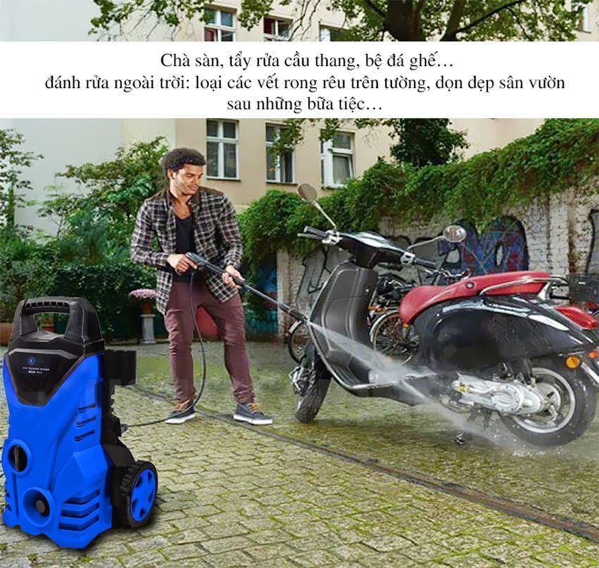 Máy rửa xe cao áp bọt tuyết Kachi MK74 - Hàng chính hãng