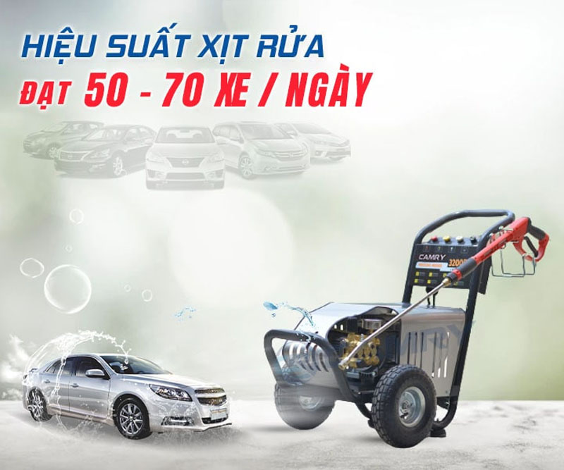 Máy rửa xe cao áp Camry 3200PSI - Hàng chính hãng