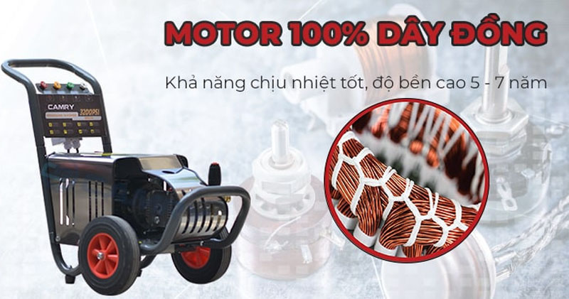 Máy rửa xe cao áp Camry 3200PSI - Hàng chính hãng