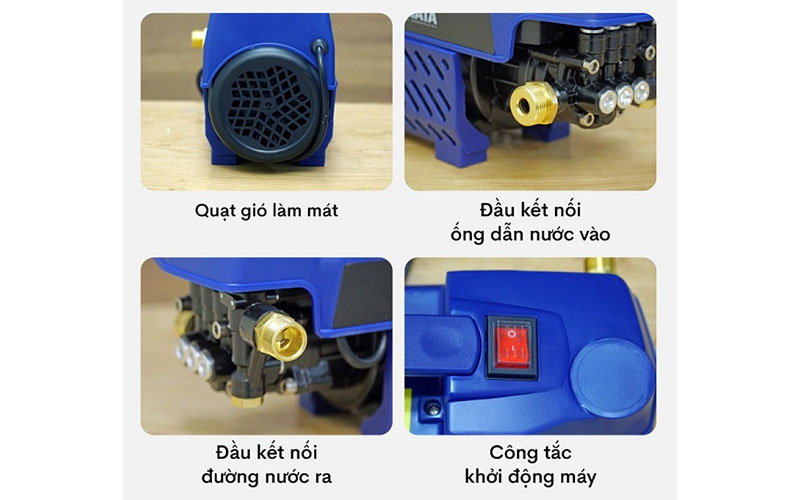 Máy rửa xe mô tơ cảm ứng từ Fujihaia PW96E - Hàng chính hãng
