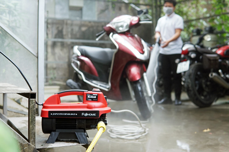Máy rửa xe mô tơ cảm ứng từ Fujihome PW01A - Hàng chính hãng
