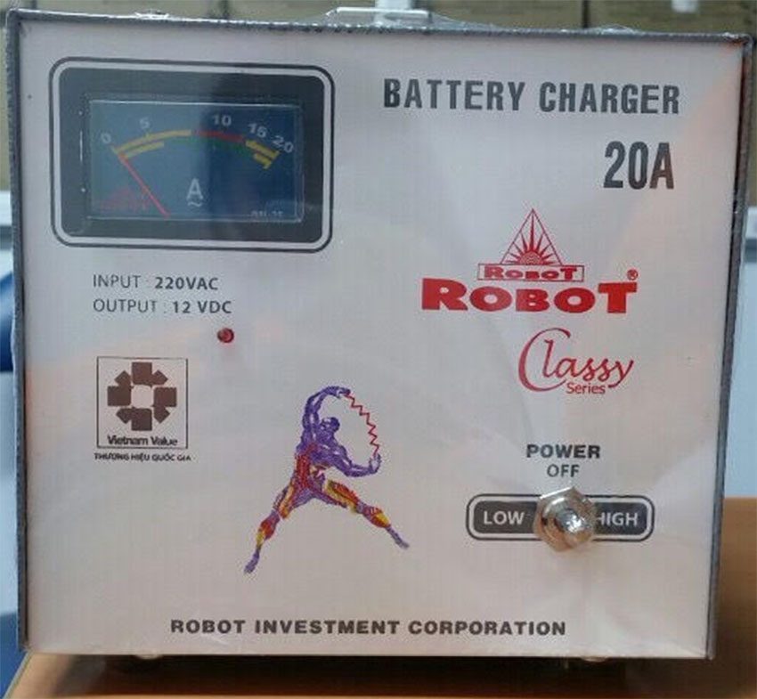 Máy sạc tăng giảm ắc quy Robot BMC 20A12-CLASSY - Hàng chính hãng