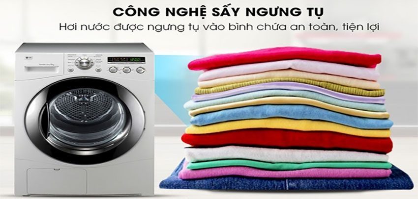 Máy sấy quần áo LG DR-80BW - Hàng chính hãng