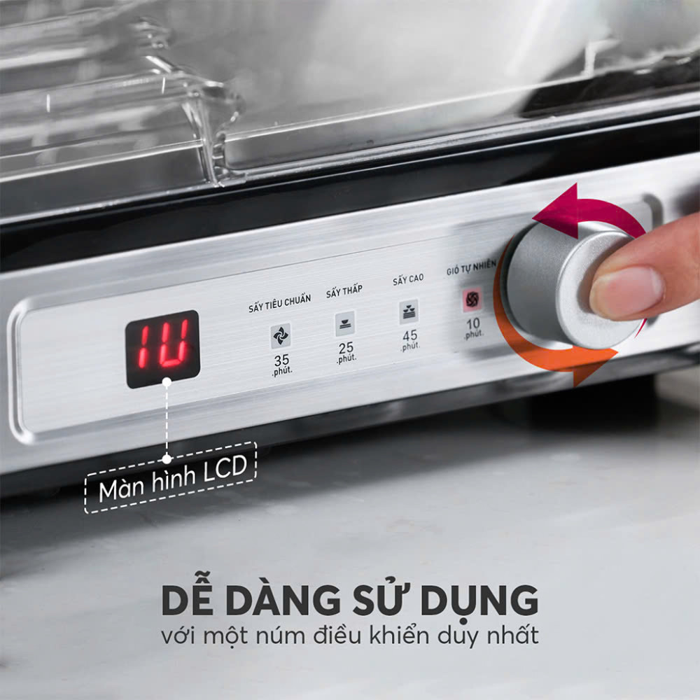 Máy sấy chén bát Elmich DDE-3907 - Hàng chính hãng