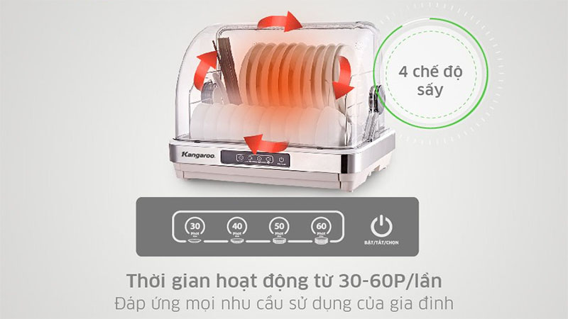 Máy sấy bát Kangaroo KG45DD - Hàng chính hãng