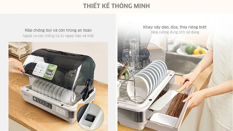 Máy sấy bát Kangaroo KG45DUV - Hàng chính hãng