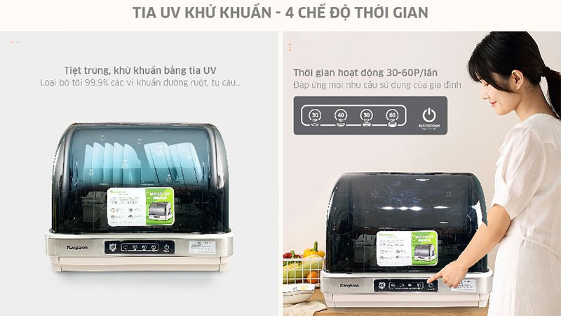 Máy sấy bát Kangaroo KG45DUV - Hàng chính hãng