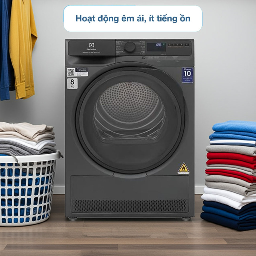 Máy sấy bơm nhiệt Electrolux UltimateCare 8 kg EDH803J5SC - Hàng chính hãng