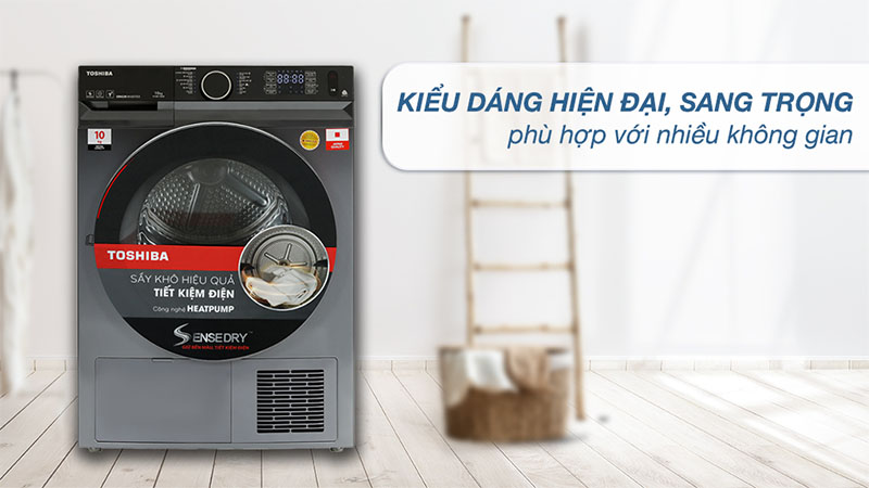Máy sấy bơm nhiệt Toshiba 10 kg TD-BK110GHV(MK) - Hàng chính hãng