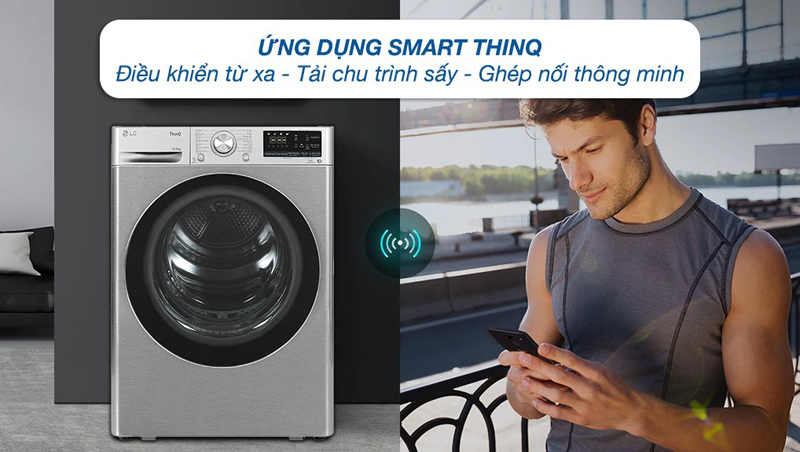 Máy sấy bơm nhiệt LG DVHP50P - Hàng chính hãng