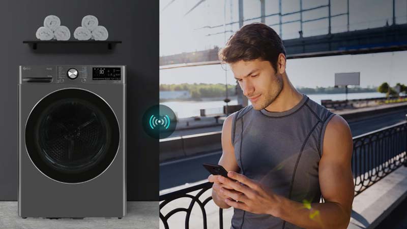 Máy sấy bơm nhiệt LG DVHP50B - 10.5 kg - Hàng chính hãng