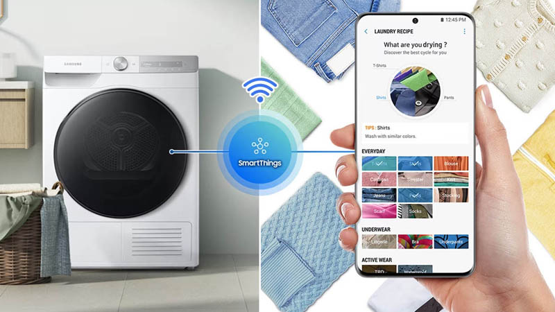 Máy sấy quần áo Samsung inverter DV90T7240BH/SV - Hàng chính hãng