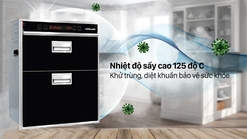 Máy sấy chén Malloca ZLD110-A3B - Hàng chính hãng