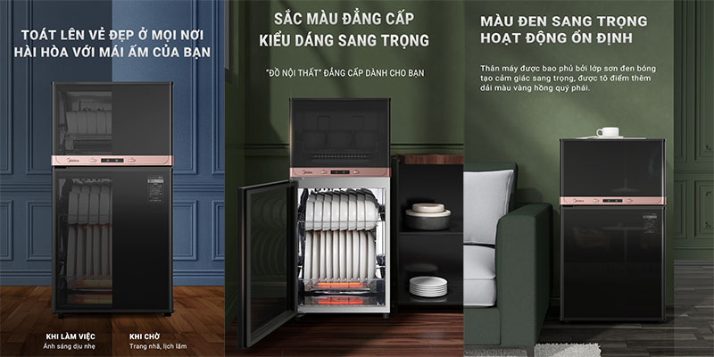 Máy sấy chén bát Midea MXV-ZLP80XC65-R 