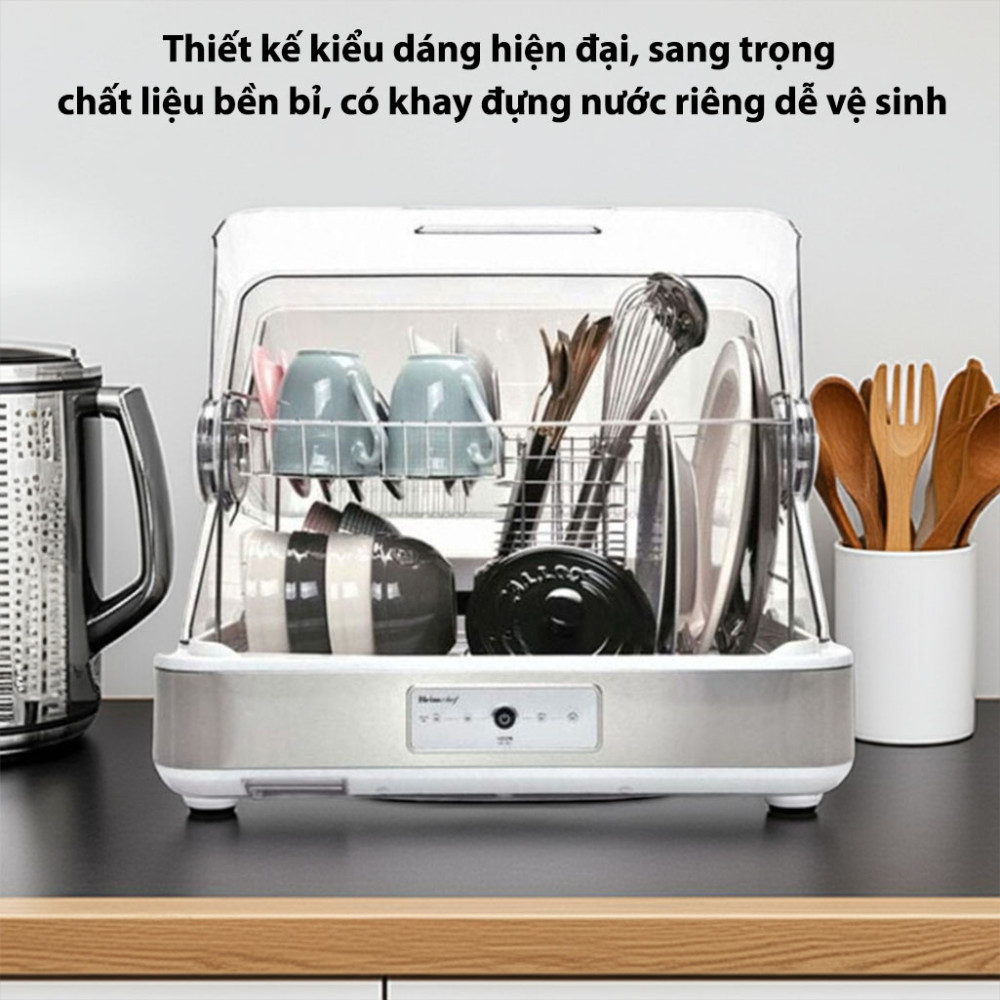 Máy sấy chén và tiệt trùng Heimchef HTD-700 55 lít thiết kế hiện đại, chất liệu bền bỉ