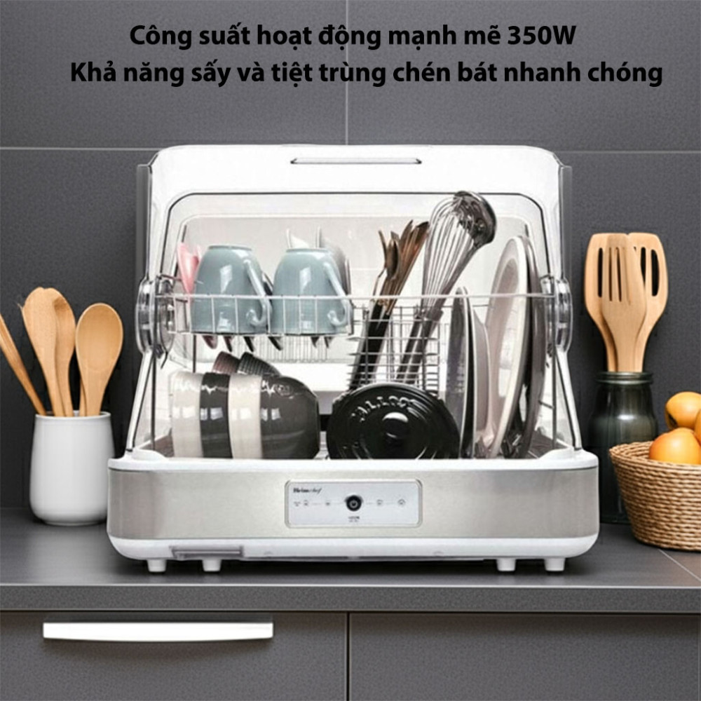 Máy sấy chén và tiệt trùng Heimchef HTD-700 55 lít hoạt động với công suất mạnh mẽ