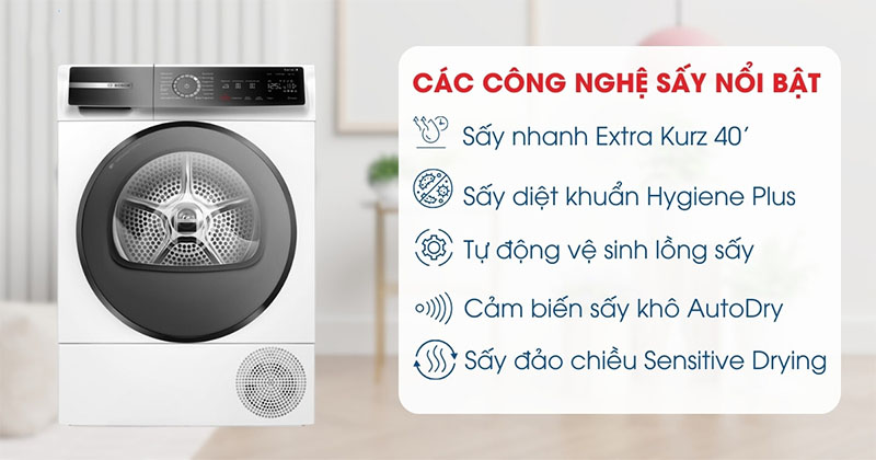 Máy sấy cửa trước Bosch WQB245B40 - Hàng chính hãng