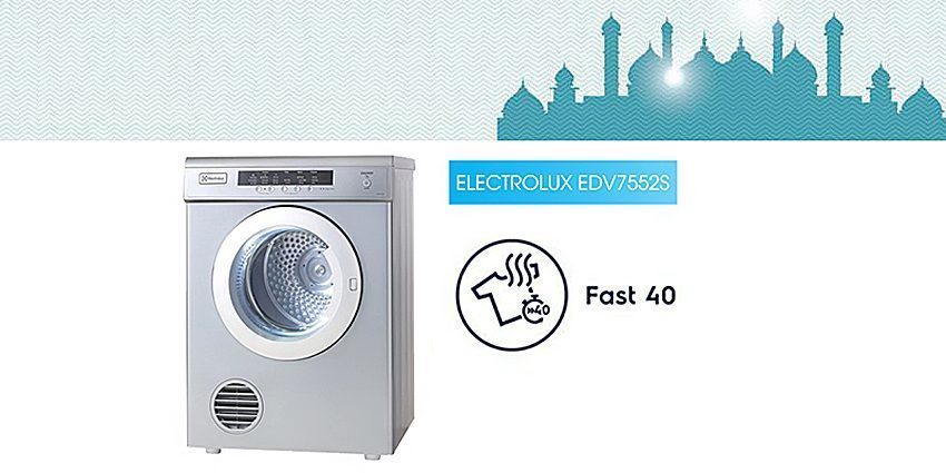 Máy sấy cửa trước Electrolux EDV-7552S - Hàng chính hãng