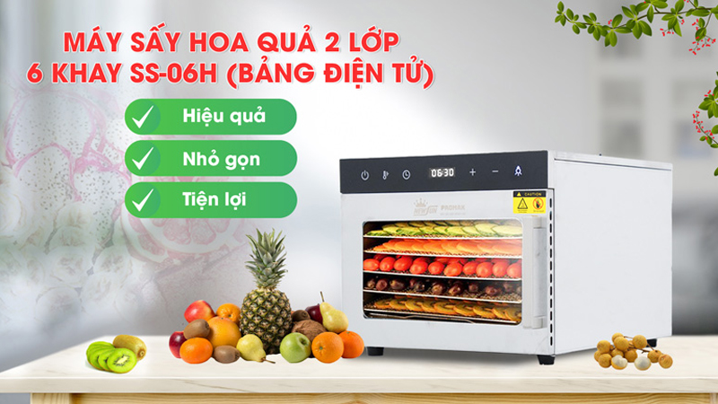 Máy sấy hoa quả NewSun SS-06H - Hàng chính hãng