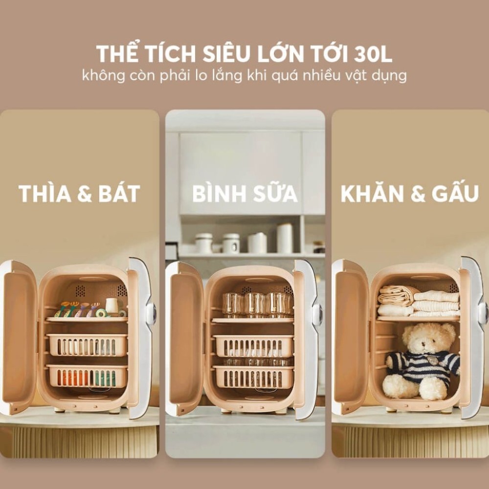 Máy sấy khô và tiệt trùng UV Elmich Babyca USE-8780 - Hàng chính hãng