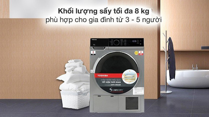 Máy sấy ngưng tụ Toshiba TD-K90MEV(SK) - Hàng chính hãng