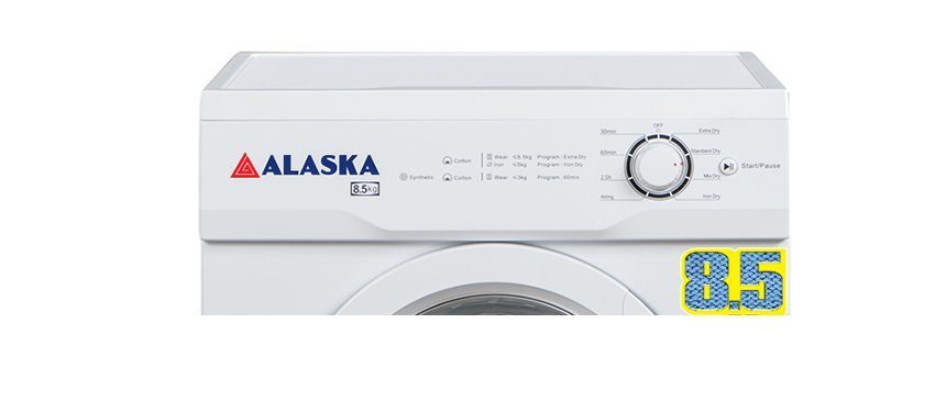 Thiết kế nút bấm của máy sấy quần áo Alaska S85