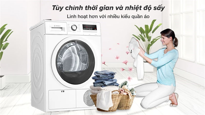 Máy sấy quần áo Bosch WTH85V0GPL - Hàng chính hãng