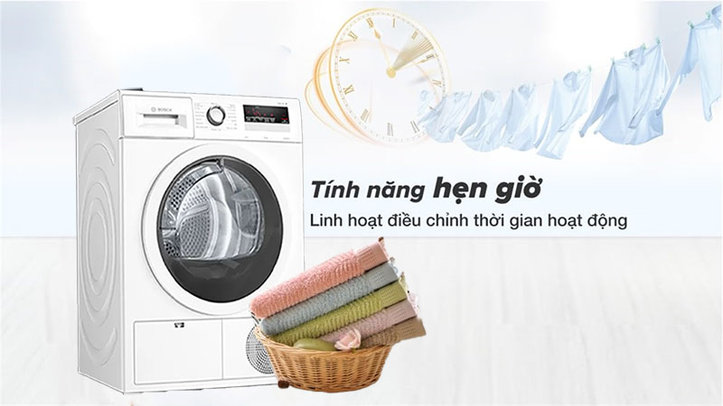 Máy sấy quần áo Bosch WTH85V0GPL - Hàng chính hãng