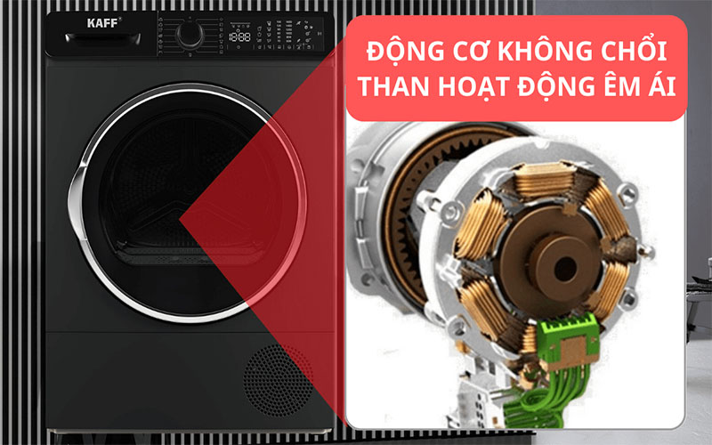 Máy sấy quần áo Kaff KF-DR113L09BL/WH - Hàng chính hãng