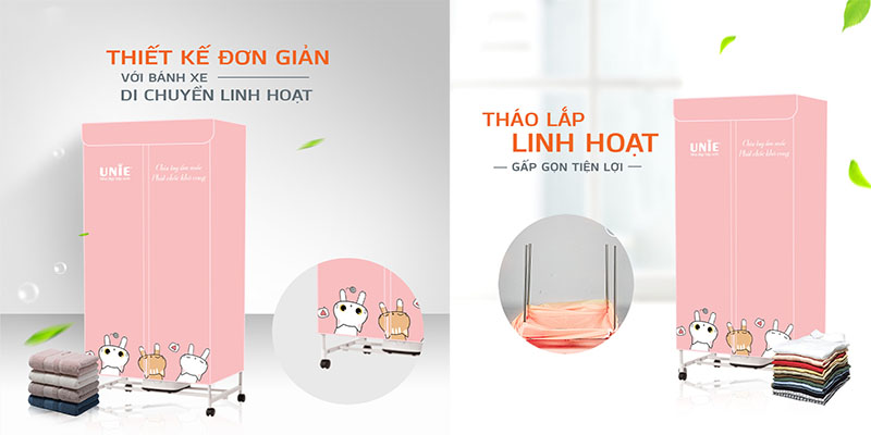 Máy sấy quần áo Unie UE-666 - Hàng chính hãng
