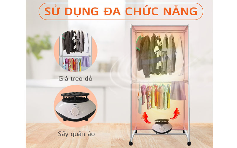 Máy sấy quần áo Unie UE-688 - Hàng chính hãng