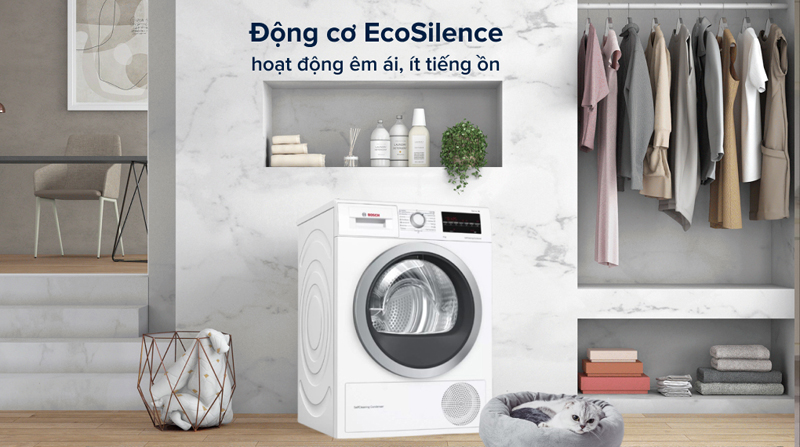 Máy sử dụng động cơ EcoSilence Drive hoạt động êm ái, ít tiếng ồn