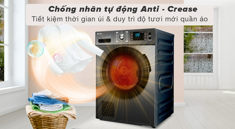 Máy sấy quần áo Casper inverter 8kg TD-80CGB - Hàng chính hãng