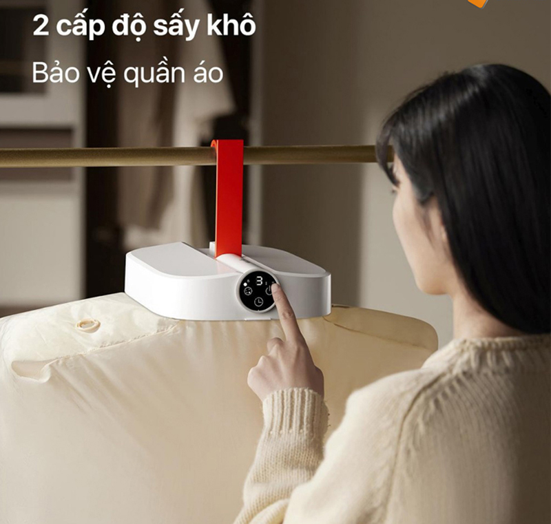 Máy sấy quần áo gấp gọn Deerma GY700W - Hàng chính hãng