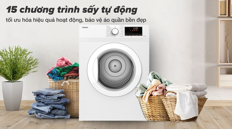 Máy sấy quần áo Galanz DV-80T5C(W) - 8Kg - Hàng chính hãng