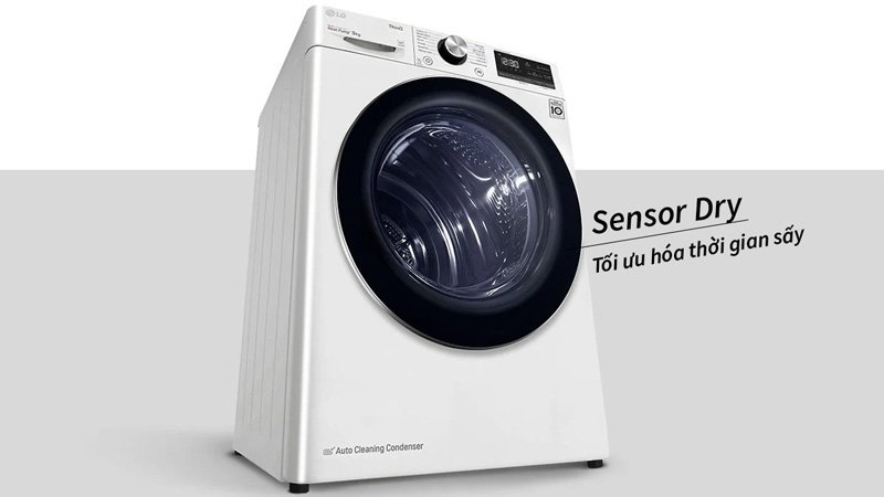 Máy sấy bơm nhiệt LG 9 kg DVHP09W - Hàng chính hãng