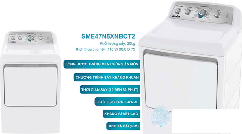 Máy sấy quần áo Mabe SME47N5XNBCT2 - 20 Kg - Hàng chính hãng