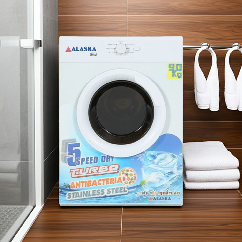 Máy sấy quần áo thông hơi Alaska 9 kg S90 - Hàng chính hãng