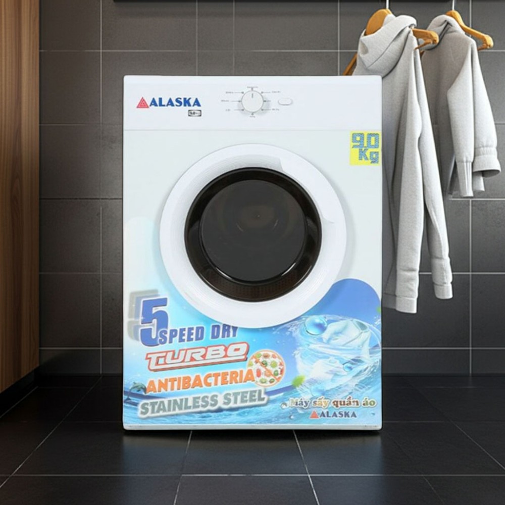 Máy sấy quần áo thông hơi Alaska 9 kg S90 - Hàng chính hãng