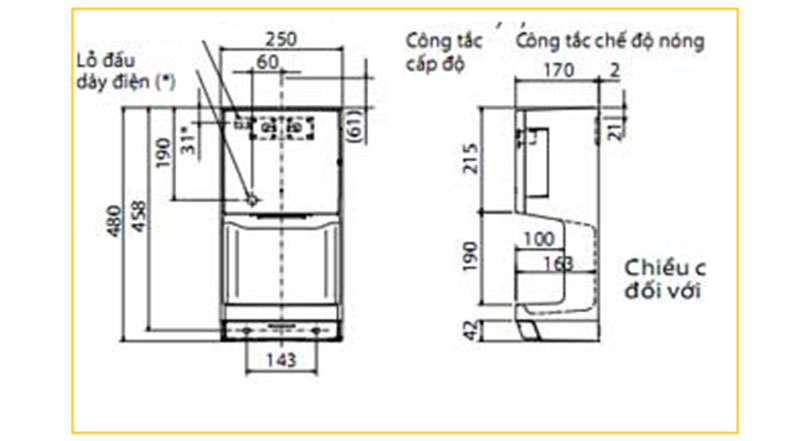Máy sấy tay cảm ứng Smartliving YM203 - Hàng chính hãng
