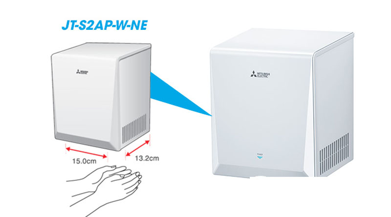 Máy sấy tay Mitsubishi Electric JT-S2AP-W-NE - Hàng chính hãng