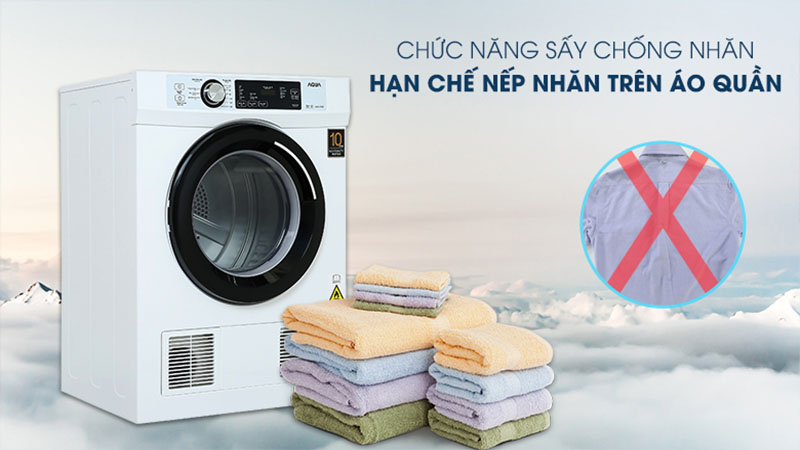 Máy sấy thông hơi Aqua 7kg AQH-V700FW - Hàng chính hãng