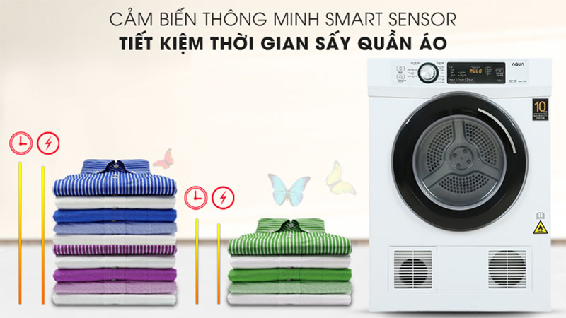 Máy sấy thông hơi Aqua 7kg AQH-V700FW - Hàng chính hãng