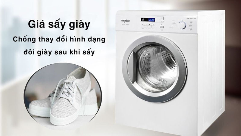 Máy sấy thông hơi Whirlpool 7 kg AWD712S2 - Hàng chính hãng
