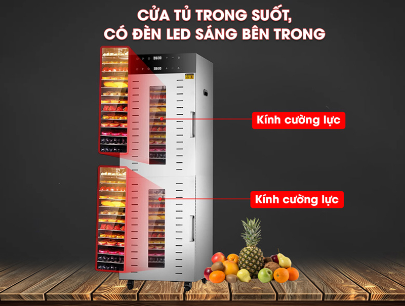 Máy sấy thực phẩm công nghiệp 32 khay Newsun SS-32H - Hàng chính hãng