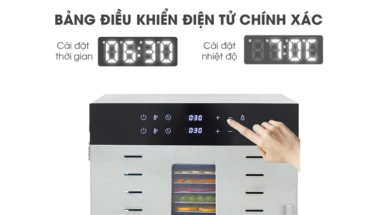 Máy sấy thực phẩm công nghiệp 32 khay Newsun SS-32H - Hàng chính hãng
