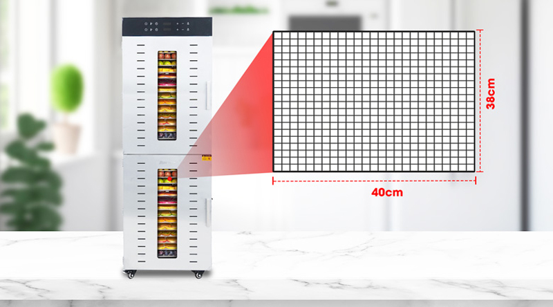 Máy sấy thực phẩm công nghiệp 32 khay Newsun SS-32H - Hàng chính hãng