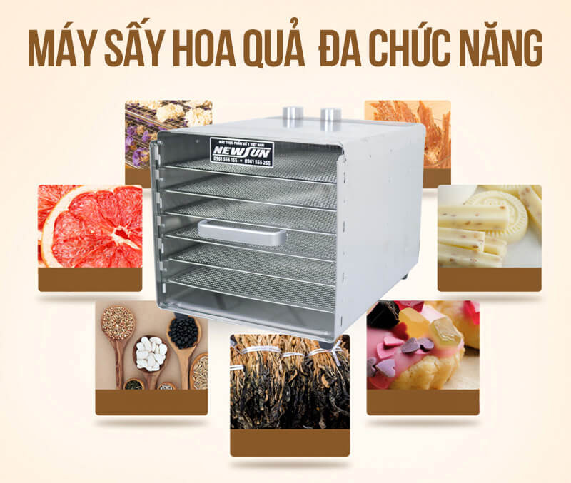 Máy sấy hoa quả Newsun NS-MS6K - Hàng chính hãng